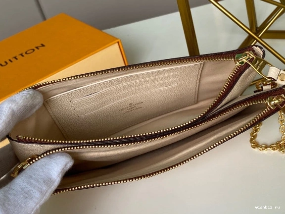 WIS DOUBLE ZIP VUITTON LOUIS POCHETTE 0107